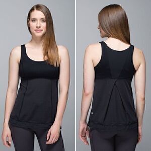Lululemon Run: Ta Ta Topper Tank in Black